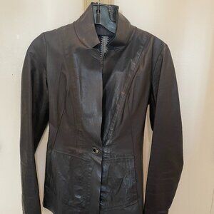 Isaac Sellam Black Leather Blazer/Jacket